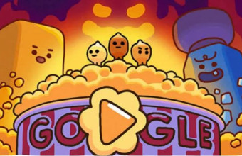 Doodle: «Γιορτάζει» σήμερα το ποπ κορν (!) με ένα αστείο παιχνίδι Doodle: «Γιορτάζει» σήμερα το ποπ κορν