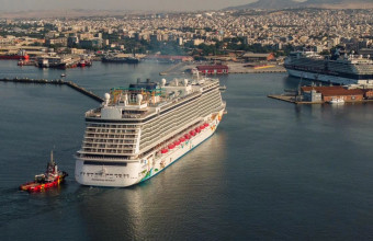 Norwegian Getaway: Tο κρουαζιερόπλοιο - γίγας έδεσε στη Θεσσαλονίκη