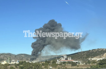 Φωτιά σε εργοστάσιο στο Βόλο