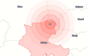 Ισχυρός σεισμός 5,9 Ρίχτερ στην Ανατολική Τουρκία - Μικρό το εστιακό βάθος 