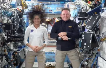 Οι αστροναύτες της NASA Μπουτς Γουίλμορ και η Σούνι Γουίλιαμς