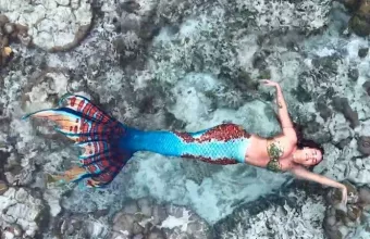 Η 29χρονη από τη Θεσσαλονίκη που κολυμπάει με τους καρχαρίες ντυμένη γοργόνα