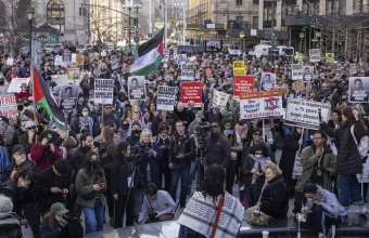 Νέα Υόρκη: Διαδήλωση για τον Μαχμούντ Χαλίλ