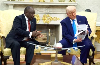 Ramaphosa with Trump