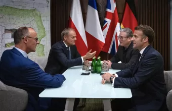Ουκρανία: Μακρόν, Μερτς, Στάρμερ και Τουσκ στο Κίεβο για τηλεδιάσκεψη της συμμαχίας των προθύμων