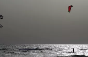 Kitesurfing