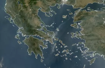 Δορυφορική εικόνα από φωτιές 