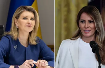 Ολένα Ζελένσκα και Μελάνια Τραμπ