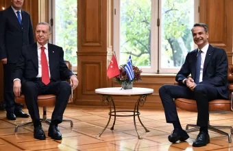 Κυριάκος Μητσοτάκης συνάντηση Ερντογάν