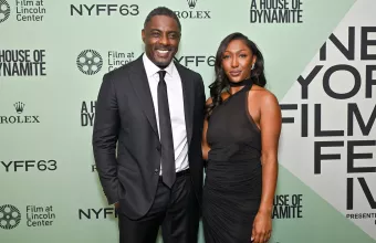 Ο Ίντρις Έλμπα με την κόρη του 