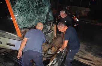 Σύγκρουση λεωφορείου με τραμ