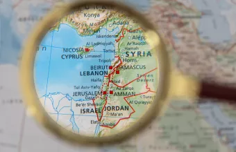 Χάρτης - Κύπρος - Λίβανος