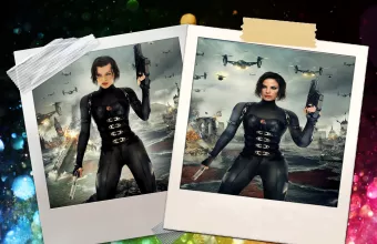 Μπομπα μεταμφίεση Milla Jovovich