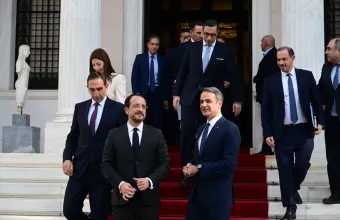 Κυριάκος Μητσοτάκης και Νίκος Χριστοδουλίδης