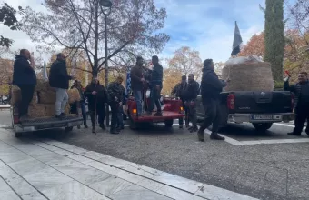 Διαμαρτυρία κτηνοτρόφων στη Λάρισα