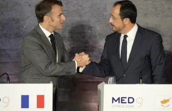 Μακρόν με Χριστοδουλίδη