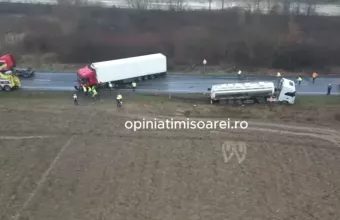 Drone πάνω από το σημείο του φονικού τροχαίου με τους 7 οπαδούς του ΠΑΟΚ