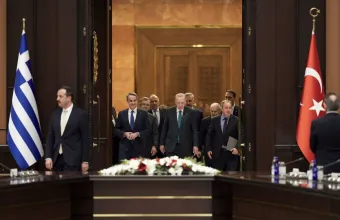 Μητσοτάκης με Ερντογάν