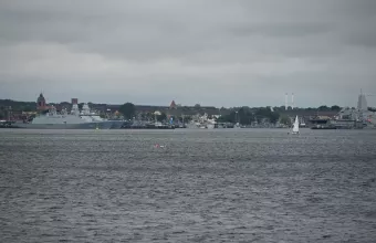 Hamburg, Germany - Navy ships docked at Hamburg Naval Base