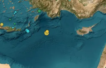 Σεισμός 4,4 Ρίχτερ στο Καστελλόριζο