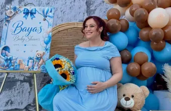 Μπάγια Αντωνοπούλου baby shower 