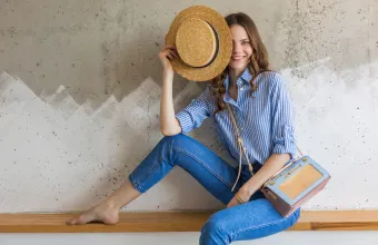 denim και λινό 