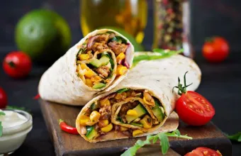 Burritos με μοσχάρι και λαχανικά