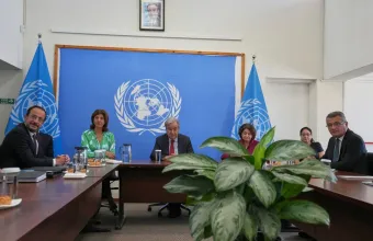 Ολοκληρώθηκε η τριμερής Χριστοδουλίδη-Γκουτέρες-Ερχιουρμάν στη Λευκωσία - Περίπου 1 ώρα η συνάντηση