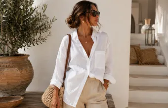 Λινό πουκάμισο styling