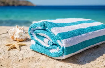 Πετσέτα παραλίας μυρωδιά υγρασίας