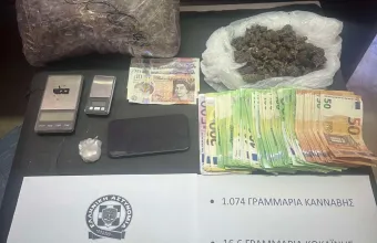Ρόδος: Στα χέρια της ΕΛ.ΑΣ. 24χρονος για διακίνηση ναρκωτικών – Είχε πάνω από 1 κιλό κάνναβης και 14.900 ευρώ