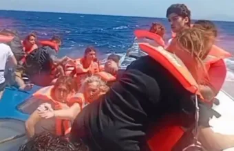 Συγκλονιστικό βίντεο από το ναυάγιο στη Κερύνεια