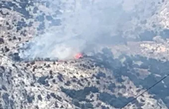 Φωτιά σε δασική έκταση στον Μαραθόκαμπο Σάμου 