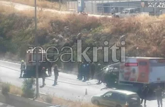 Ηράκλειο: Φωτιά σε φορτηγό στον ΒΟΑΚ - Κινητοποιήθηκε η Πυροσβεστική
