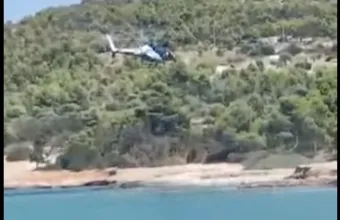 Ελικόπτερο στις Σπέτσες