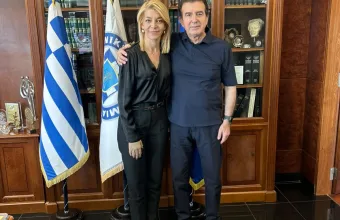 Επίσκεψη της Αφροδίτης Νέστορα στον Υπουργό Προστασίας του Πολίτη Μιχάλη Χρυσοχοίδη