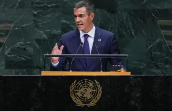 Ο Σάντσεθ από το βήμα της ΓΣ του ΟΗΕ κάλεσε να αναλάβει γυναίκα επικεφαλής του διεθνούς θεσμού