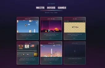 Παιχνίδια arcade με «συλλήψεις» μεταναστών και χτίσιμο τείχους στα σύνορα στην επίσημη ιστοσελίδα του Λευκού Οίκου