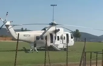 Καβάλα: Αναγκαστική προσγείωση πυροσβεστικού ελικοπτέρου που επιχειρούσε σε φωτιά - Δείτε βίντεο