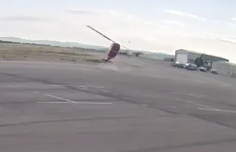 Ελικόπτερο συντρίβεται σε διάδρομο αεροδρομίου στην Γιούτα - Δείτε βίντεο