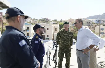 Ο Μητσοτάκης στο Καστελόριζο