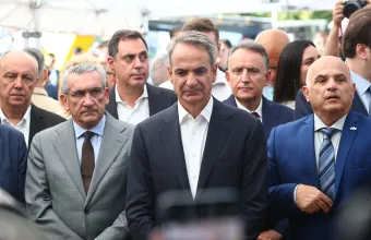 Έφτασε στη ΔΕΘ ο Κυριάκος Μητσοτάκης