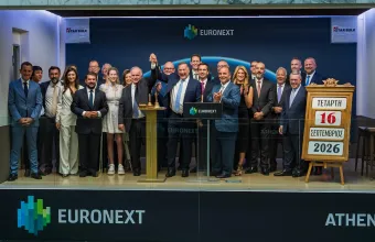Το καμπανάκι της Euronext Athens χτύπησε σήμερα η ναυτιλιακή εταιρεία Star Bulk Carriers Corp