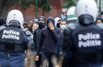 Διαδηλωτές στο Βέλγιο