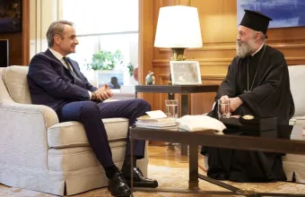 Μητσοτάκης με Αρχιεπίσκοπο Αυστραλίας Μακάριο: Στο επίκεντρο ομογένεια και επιστολική ψήφος
