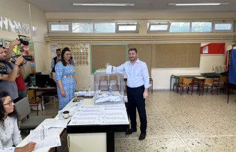 Στο Ηράκλειο ψήφισε ο Νίκος Ανδρουλάκης