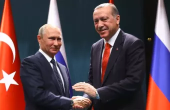 Ο Βλαντιμίρ Πούτιν με τον Ρετζέπ Ταγίπ Ερντογάν 