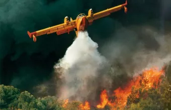 φωτια αεροπλανο 