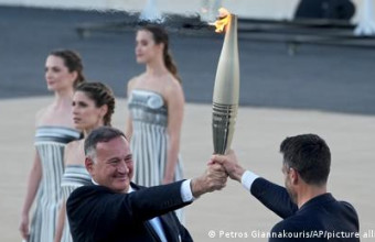 Η Ολυμπιακή Φλόγα από την Ελλάδα στη Γαλλία