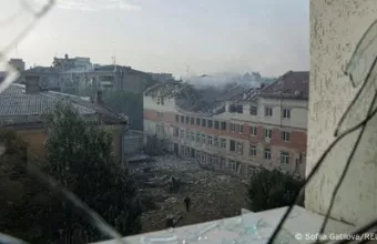 Κατεστραμμένο κτίριο σε πόλη